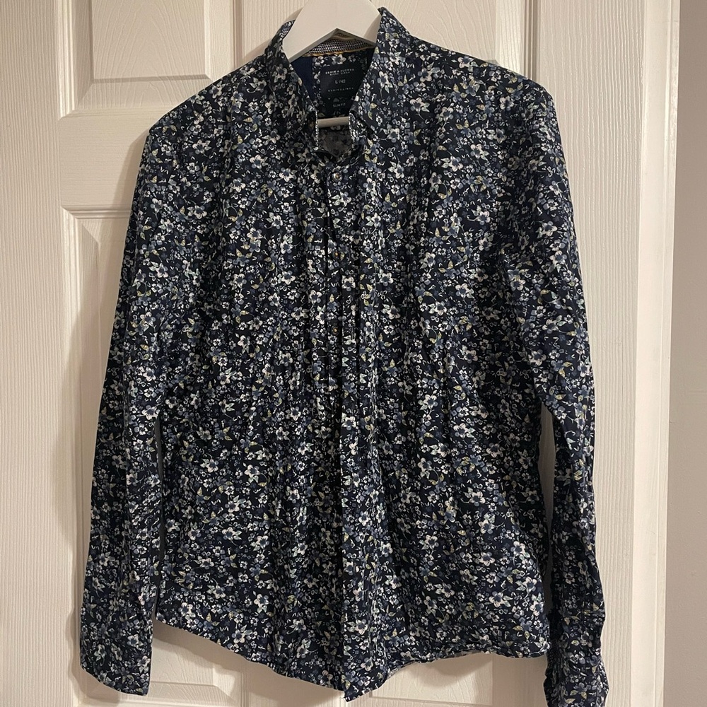 Denim & Flower Navy Floral Shirt